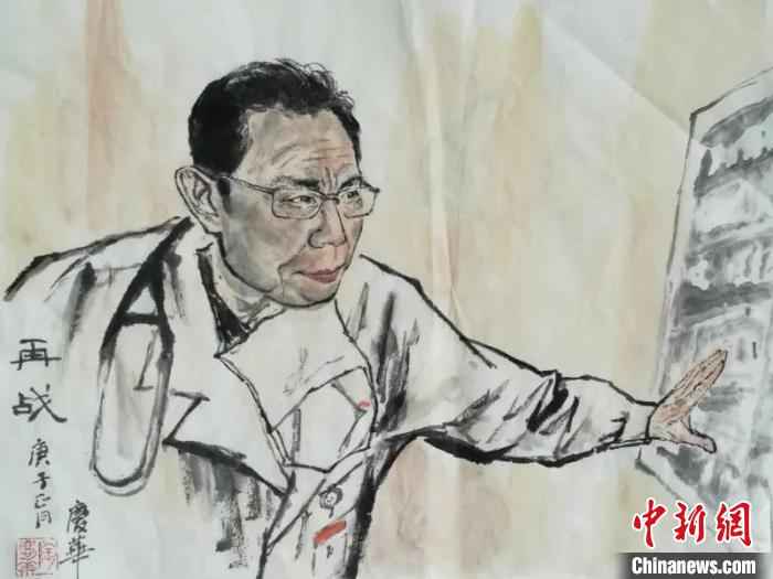  浙江台州“老宅男”：60多天为逆行者“画像”90多幅